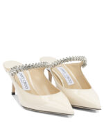 JIMMY CHOO mules en cuir femme blanc – Image 2