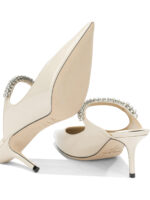 JIMMY CHOO mules en cuir femme blanc – Image 5