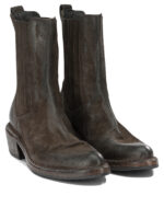 MOMA bottines en cuir femme marron – Image 2