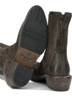 MOMA bottines en cuir femme marron – Image 5