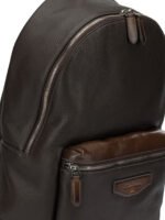 SANTONI sac à dos en cuir homme marron – Image 4