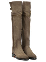 SANTONI bottes en cuir femme beige – Image 2