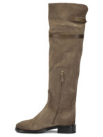 SANTONI bottes en cuir femme beige – Image 3
