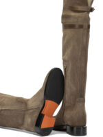 SANTONI bottes en cuir femme beige – Image 5