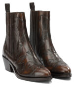 SARTORE bottines en cuir femme marron – Image 2