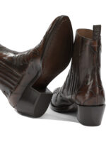SARTORE bottines en cuir femme marron – Image 5