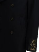 SEALUP manteau long en laine homme bleu – Image 3
