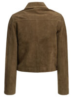 SEMPER veste en cuir femme marron – Image 2