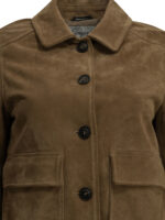 SEMPER veste en cuir femme marron – Image 3