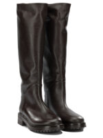 STRATEGIA bottes en cuir femme marron – Image 2