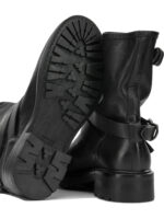 STRATEGIA bottes en cuir femme noir – Image 4