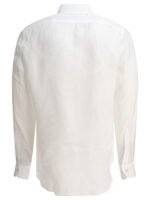 BORRIELLO chemise en lin homme blanche – Image 2