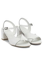 DEL CARLO sandales à talon femme blanc – Image 2