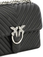 PINKO sac bandoulière en cuir femme noir – Image 4