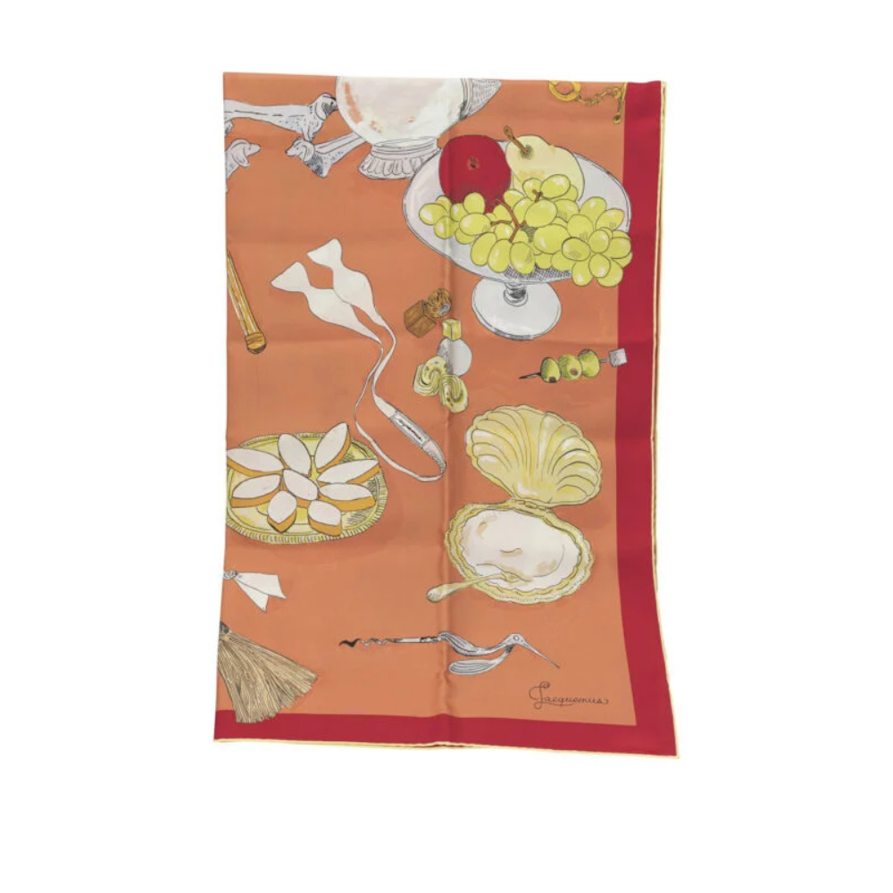 Sans titre (1000 x 1000 px) - 2026-09-01T172227.942 JACQUEMUS carré de soie femme orange – Image 1