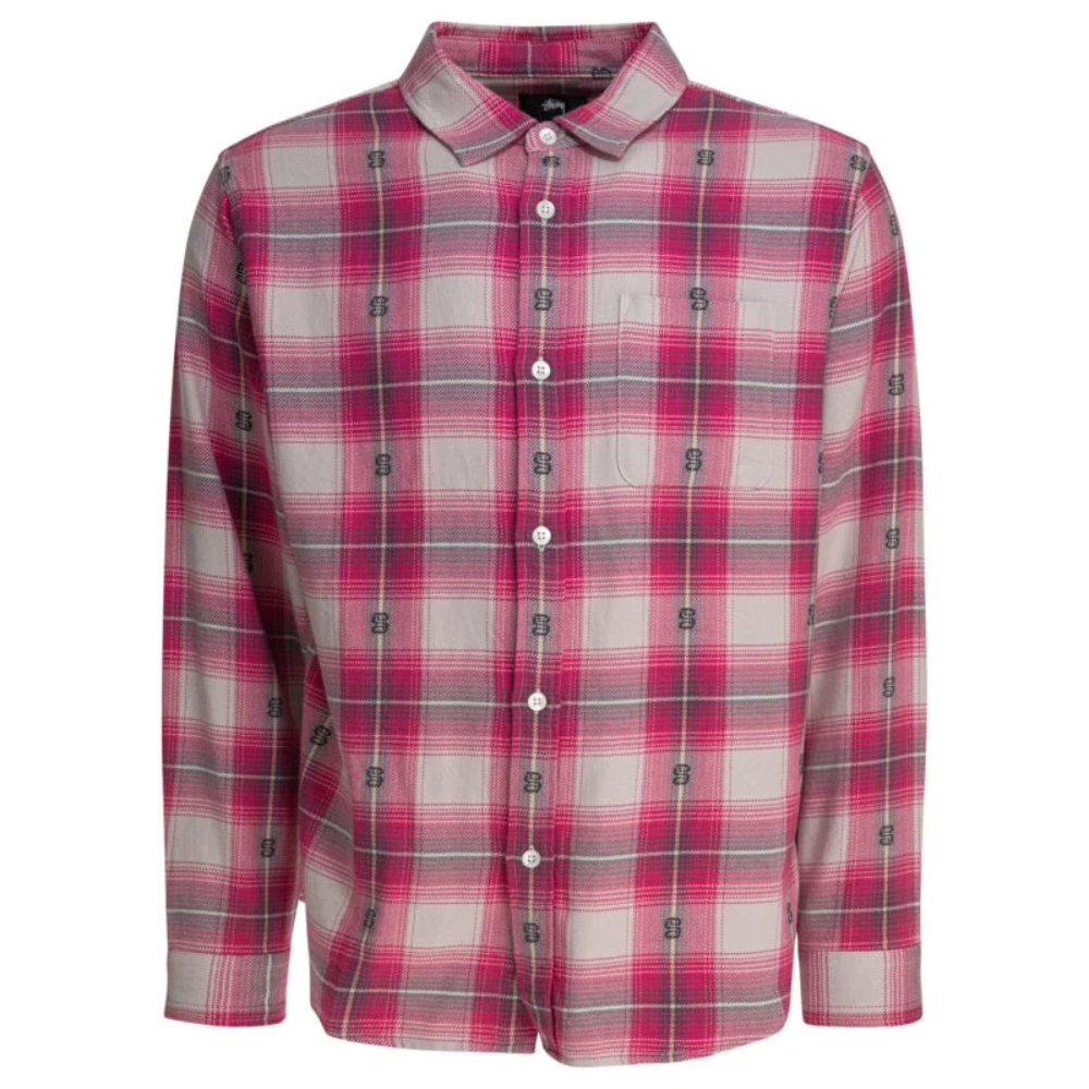 Sans titre (1000 x 1000 px) - 2026-09-02T192142.847 STÜSSY chemise en coton homme rose – Image 1