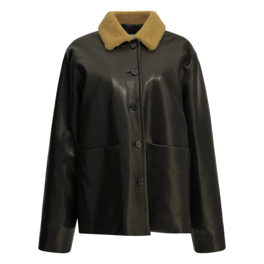 Sans titre (1000 x 1000 px) - 2026-09-07T174113.597 KHAITE veste en cuir femme noire – Image 1