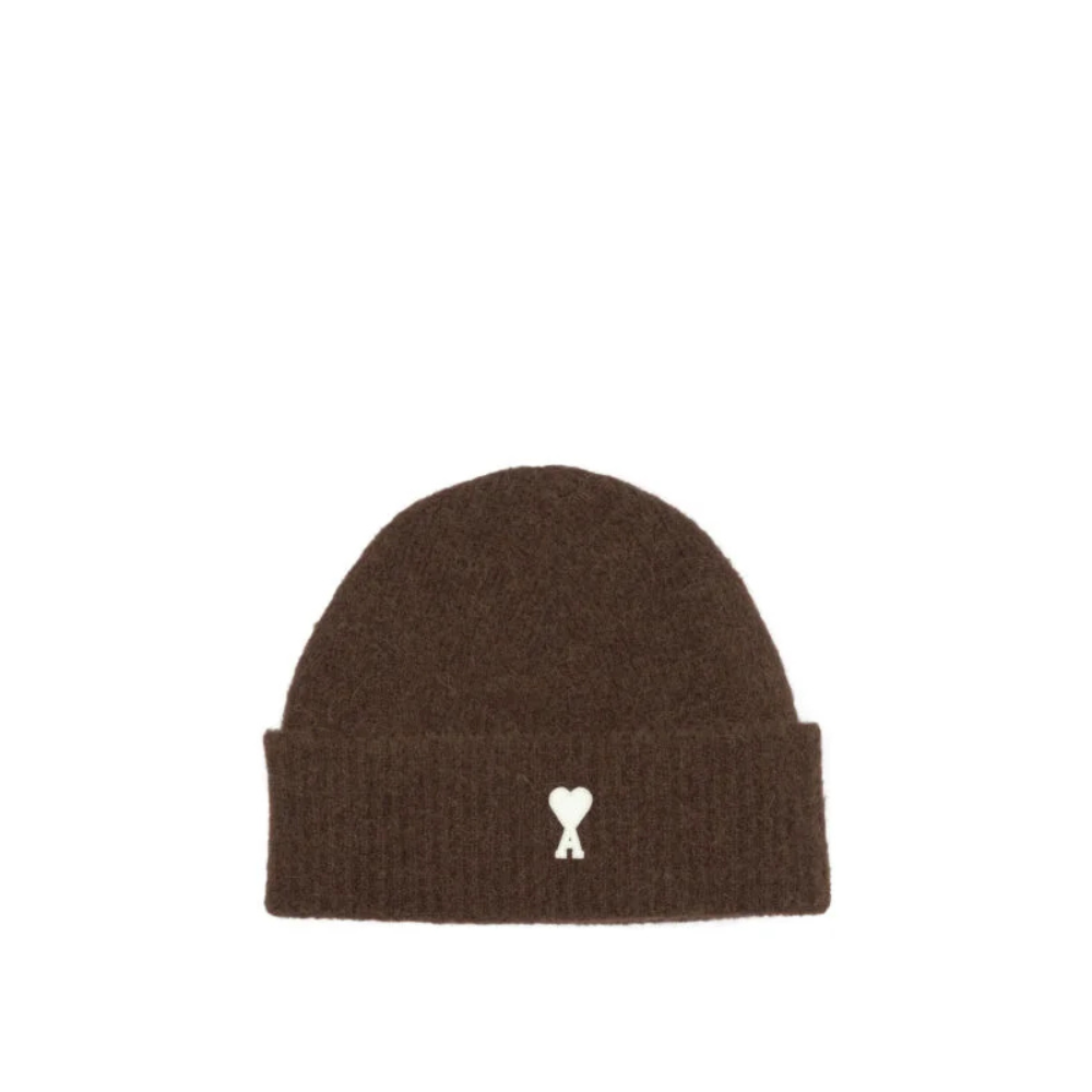 Sans titre (1000 x 1000 px) - 2026-09-14T174309.784 AMI PARIS bonnet homme marron – Image 1