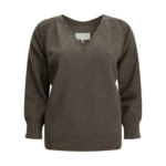 MAISON MARGIELA pull en laine femme marron