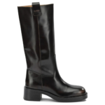 ALOHAS bottes en cuir femme noires