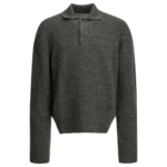 AMI PARIS pull polo homme gris