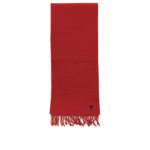 AMI PARIS écharpe en laine homme rouge