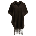 DESTIN poncho en laine femme marron