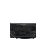 BALENCIAGA pochette en cuir femme noire