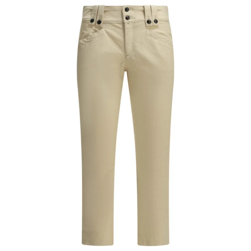 Sans titre (1000 x 1000 px) - 2026-09-19T153428.051 ISABEL MARANT pantalon en coton femme beige – Image 1