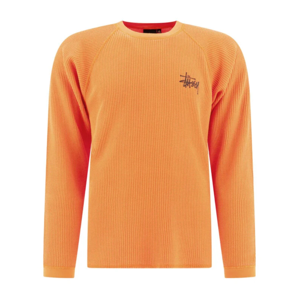 Sans titre (1000 x 1000 px) - 2026-09-19T160334.445 STÜSSY pull en coton homme orange – Image 1