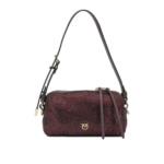 PINKO sac porté épaule femme bordeaux