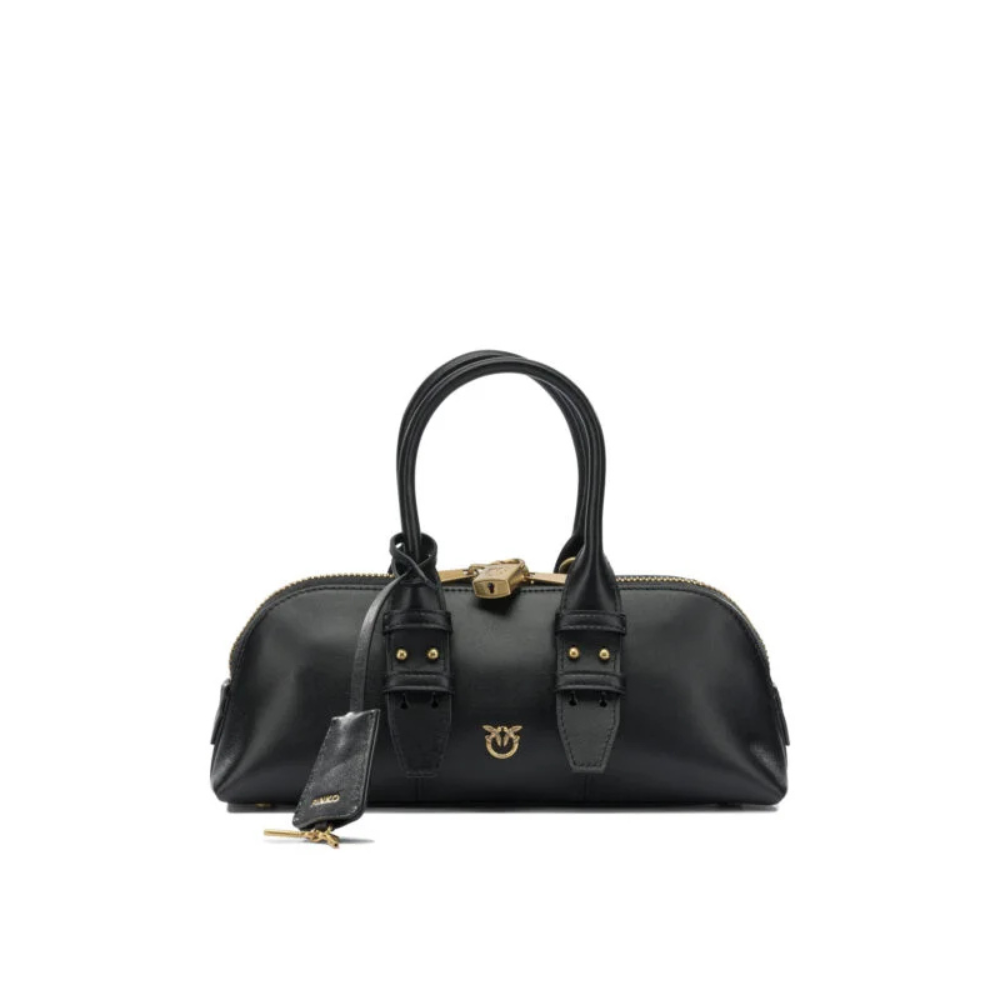 Sans titre (1000 x 1000 px) - 2026-09-19T190703.299 PINKO sac à main en cuir femme noir – Image 1