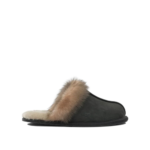 UGG chaussons en cuir femme noirs