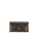 PINKO pochette en cuir femme marron