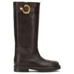 ETRO bottes en cuir femme marron