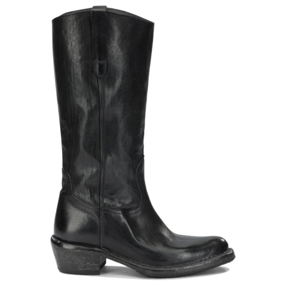 Sans titre (1000 x 1000 px) - 2026-09-27T164432.343 MOMA bottines western en cuir femme noires – Image 1