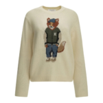 MAISON KITSUNÉ pull femme blanc