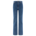 KHAITE jeans droits femme bleu