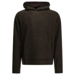 MAISON KITSUNE sweat à capuche homme marron