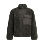 MAISON KITSUNE veste en polaire homme gris