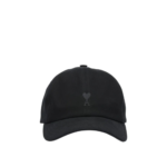 AMI PARIS casquette en coton homme noire