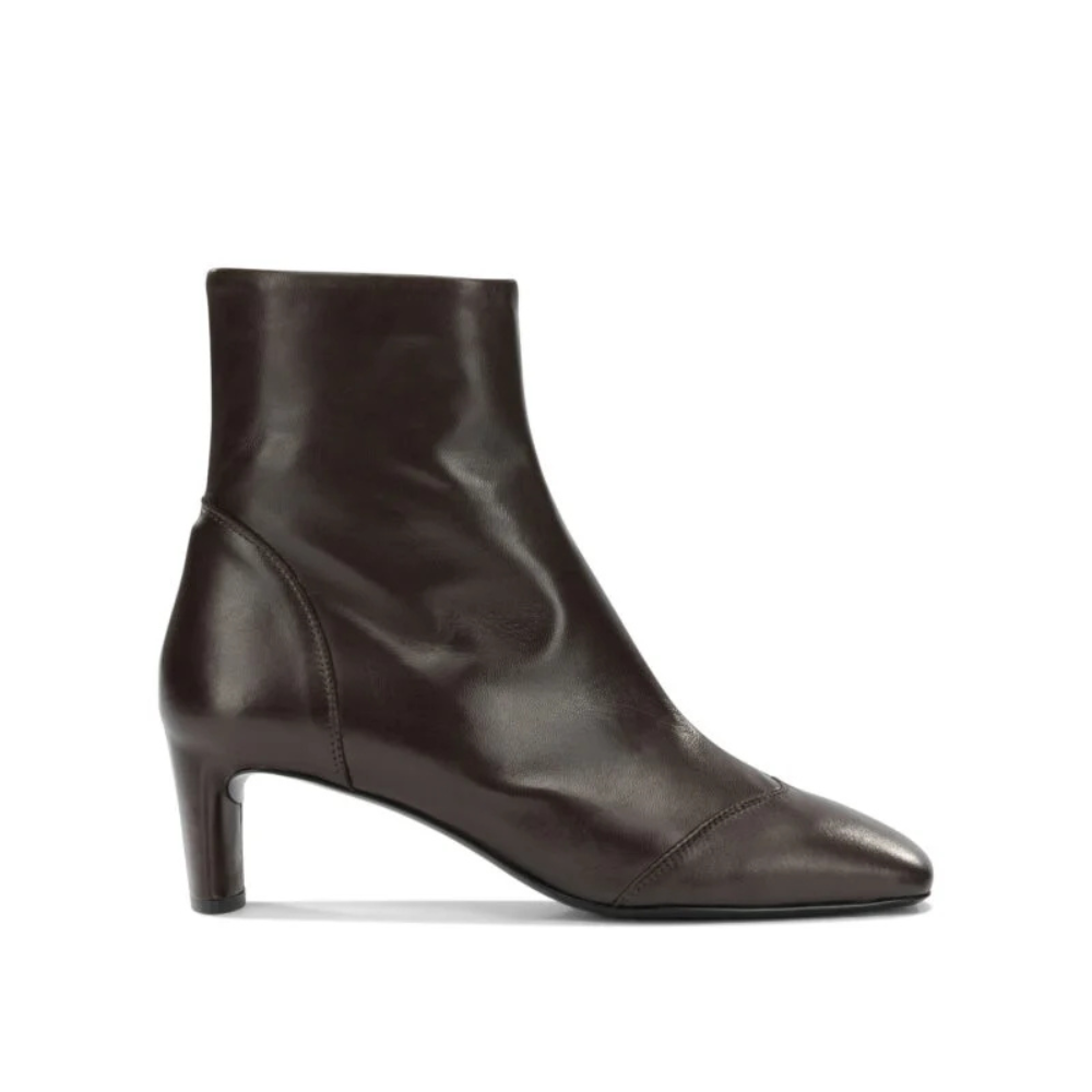 Sans titre (1000 x 1000 px) (82) DEL CARLO bottes en cuir femme marron – Image 1