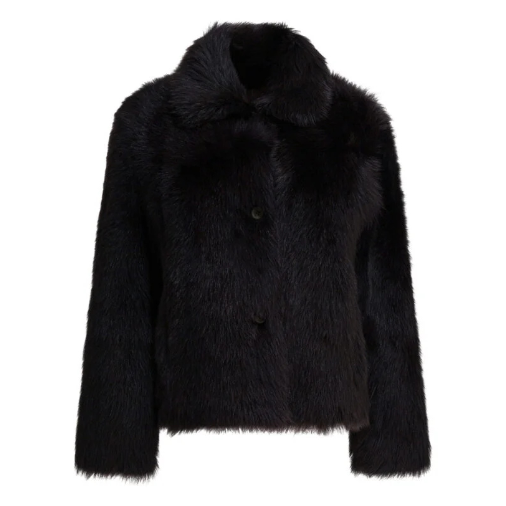 Sans titre (1000 x 1000 px) (83) SEMPER manteau en fourrure femme noir – Image 1