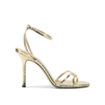 JIMMY CHOO sandales à talons femme dorées