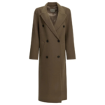 ALMADA LABEL long manteau en laine femme beige