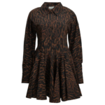 GANNI robe courte femme marron