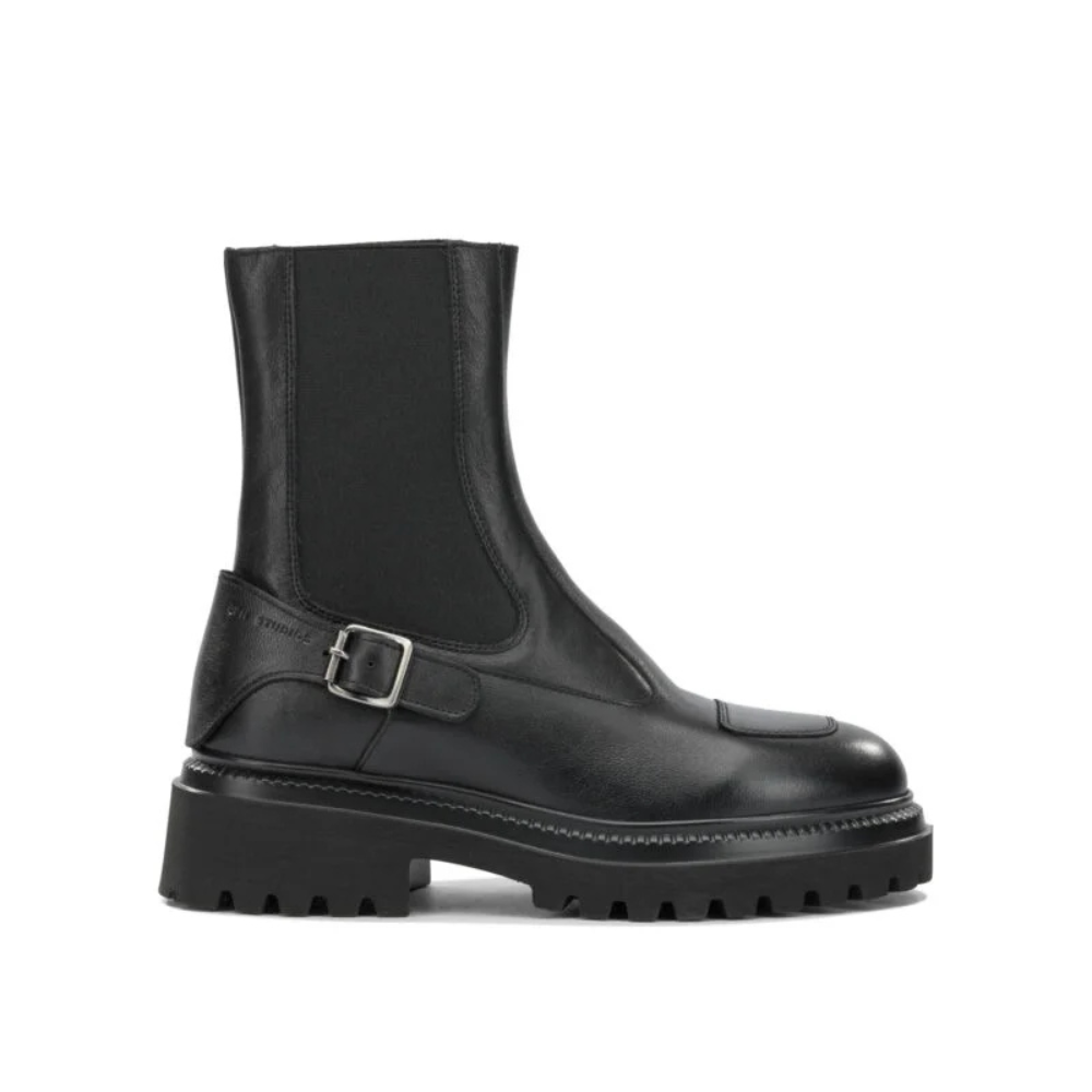 Sans titre (1000 x 1000 px) (84) COPENHAGEN bottines en cuir femme noires – Image 1