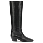 AEYDE bottes en cuir femme noires
