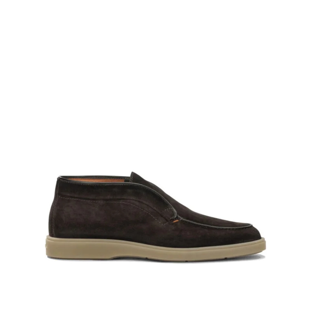 Sans titre (1000 x 1000 px) (86) SANTONI mocassins en daim homme marron – Image 1
