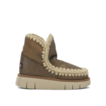 MOU bottes en cuir femme marron